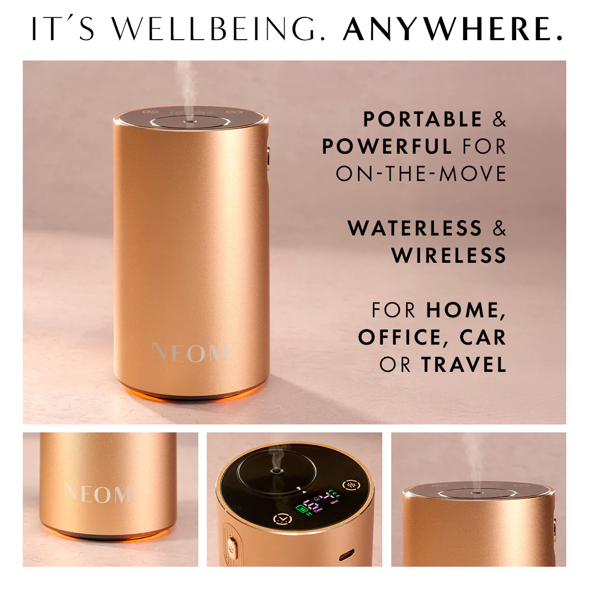 Orange Blossom & Neroli Waterless Pod Mini+ Starter Pack in Rose Gold - Image 3
