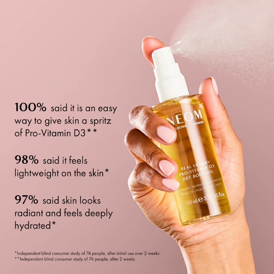 Real Luxury Pro-Vitamin D3 Dry Body Oil 100ml - Image 2