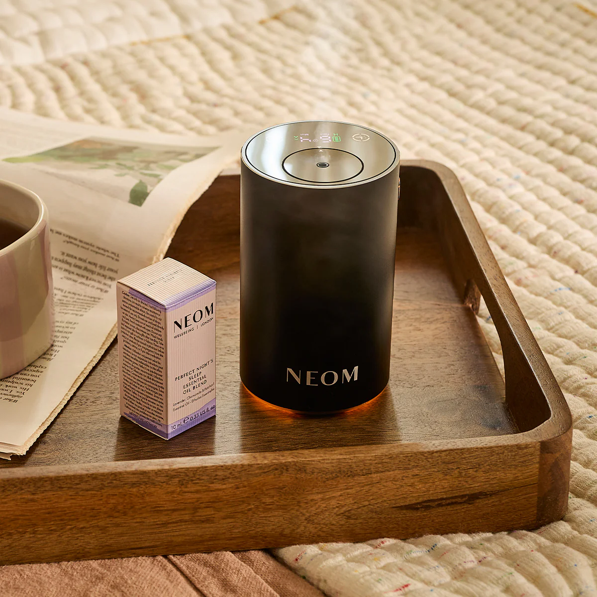 Wellbeing Pod Mini+ Waterless Essential Oil Diffuser in Black - Image 7