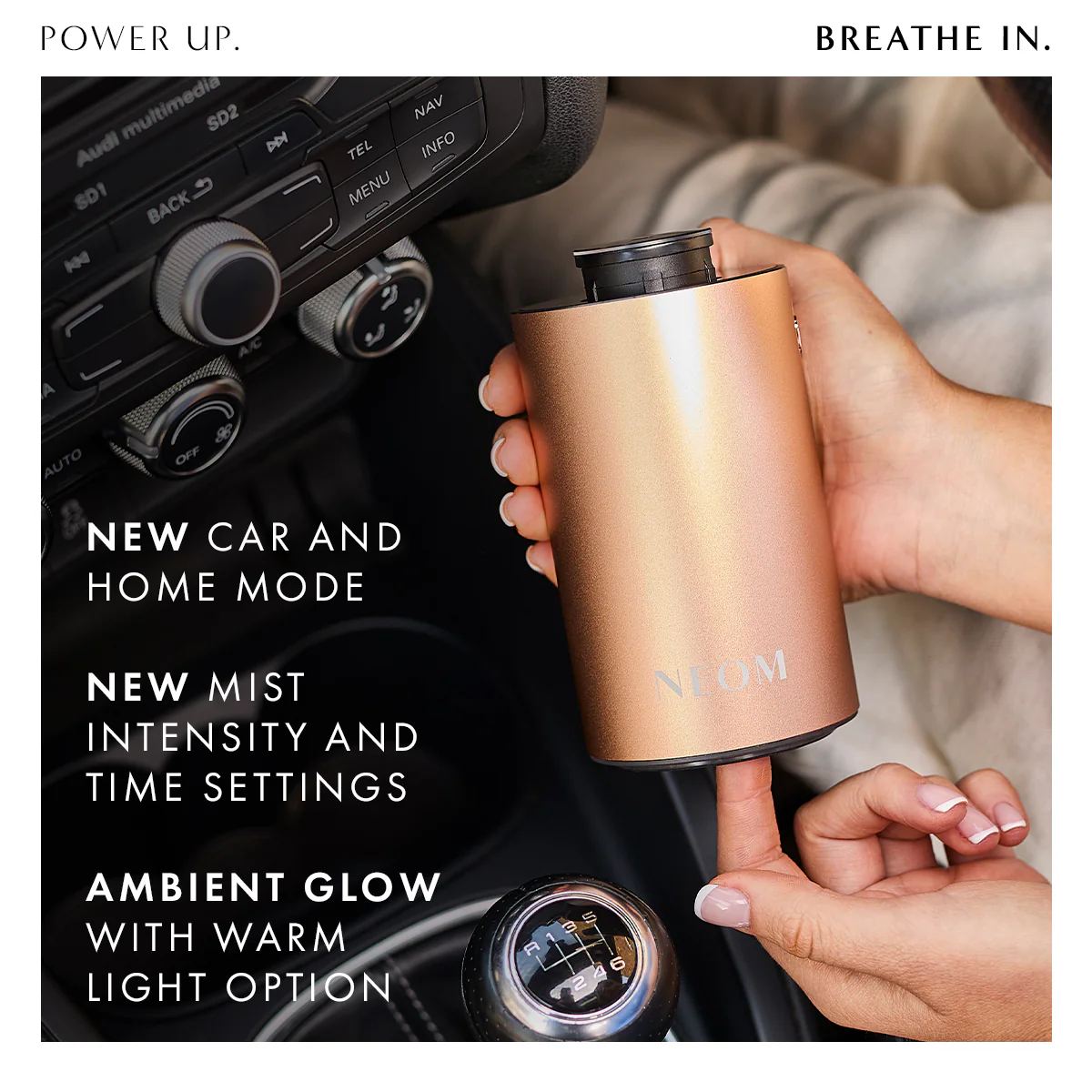 Wellbeing Pod Mini+ Waterless Essential Oil Diffuser in Rose Gold - Image 3