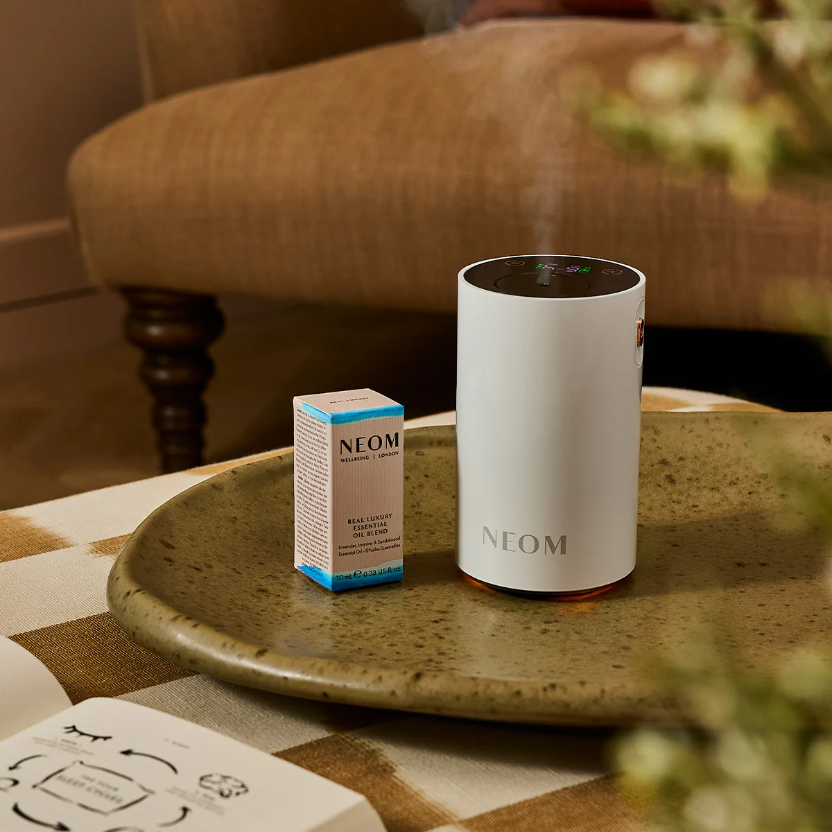Wellbeing Pod Mini+ Waterless Essential Oil Diffuser in White - Image 7